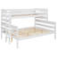 Grand lit superposé en bois avec échelle-315314750