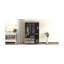 3-Door Wardrobe with 2 Drawers, Wood Grain Effect in Gray, Modern Design for Organized Storage