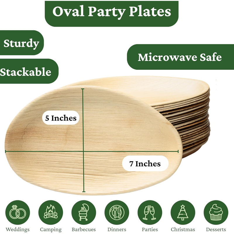 Assiette plate Palm Leaf
