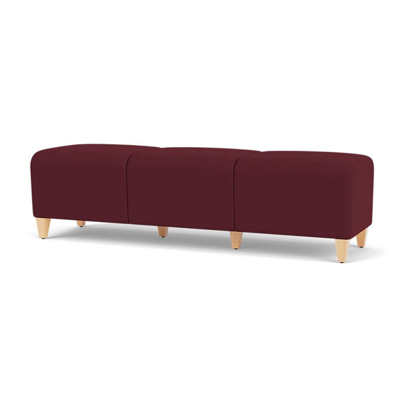 Siena Lounge Reception 3 Seat Bench, Natural, Open House Wine