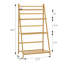 Support pour plante pliante à 4 niveaux, support de rangement en forme de trapèze en bambou pour jardin de balcon-1059469101-1059469090
