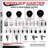 4 Piece Hard Rubber Caster Set