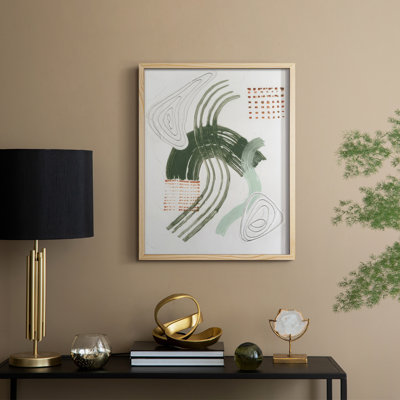 Jade Rhythm I, reproduction encadrée - bois massif