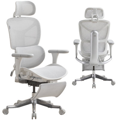One-Touch Control Ergonomic Mesh Task Chair with 3-Level Recline Lock, High-end Office chair,Computer Chair with Adjustable Backrest & Lumbar Support & 6D Armrests & 3D Headrest