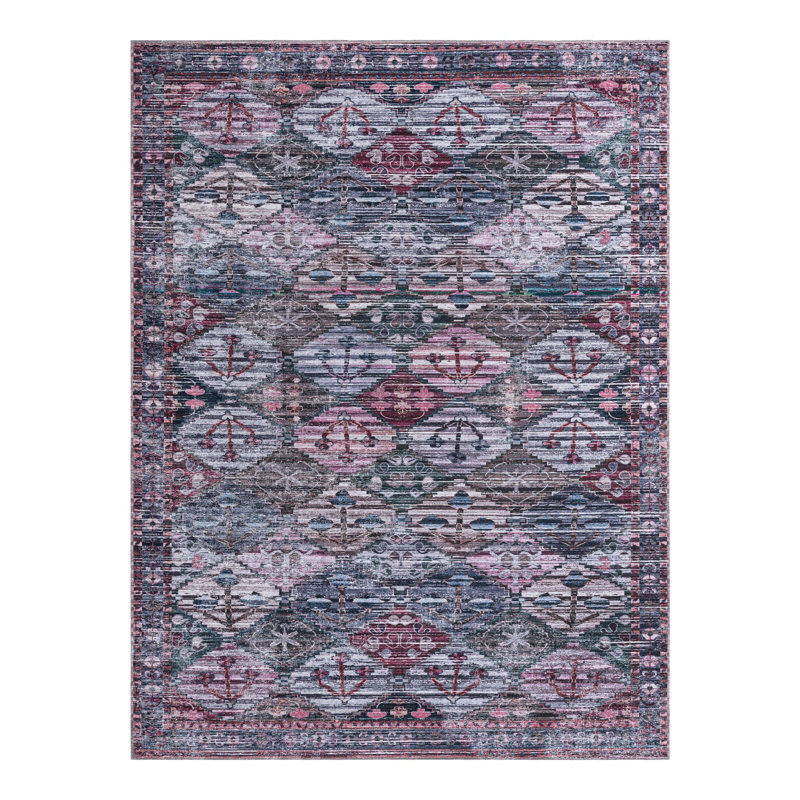 Hazlett Chenille Geometric Indoor Rug, Rectangle 9'2" x 12'