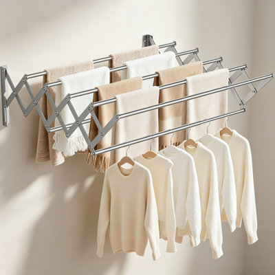 Stainless Steel Wall-Mounted Drying Rack