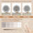 3 In 1 Vanity Set With Mirror And Light
