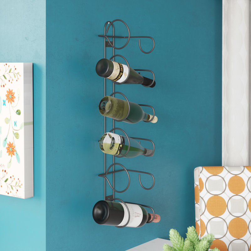 Wall Mounted Wine Bottle Rack in