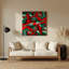 Art mural rouge Op Op 61