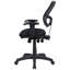 Chaise de bureau noire avec rembourrage respirant - réduit la chaleur et l'inconfort, l'accoudoir ergonomique améliore le confort de travail