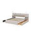 Queen Size Upholstered Platform Bed With Lights, Drawers, Trundle And Shelves-213970990