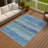 Machine Washable Indoor/Outdoor Matteson ACN2311 Stripes Rug-601677006
