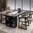 Black Rectangular Solid Wood desk-108647932