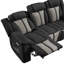 Ensemble de sièges de cinéma inclinables avec accoudoirs, éclairage DEL et audio Bluetooth Apex-326106625-326106638