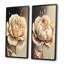 «Beige Blooming Rose», 2 pièces sur toile-406010846-406010847