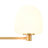 6-Light Up-down Frosted Dome Glass Linear Chandelier