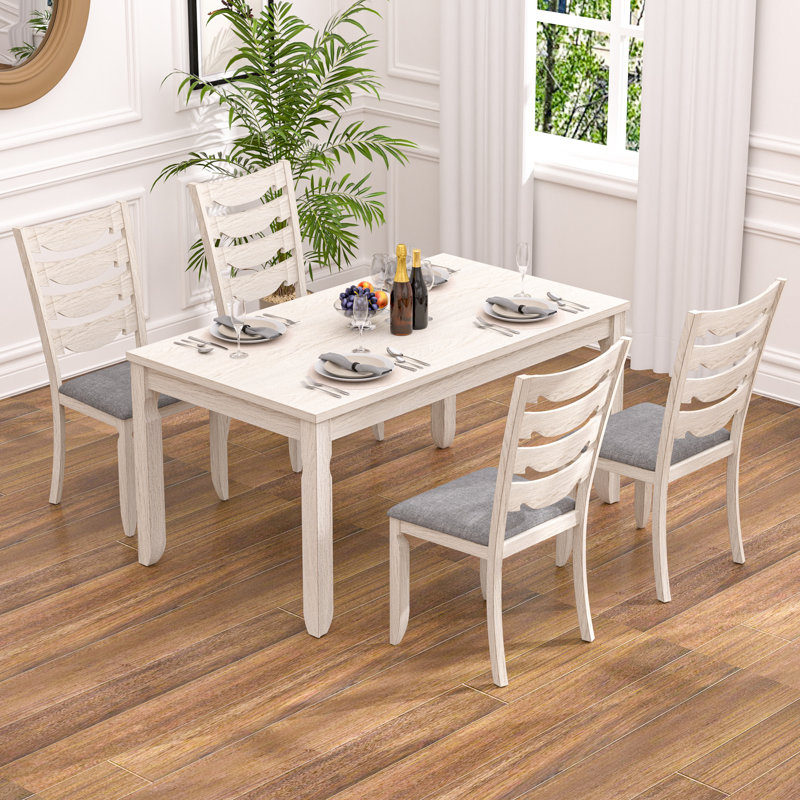 Ensemble de table de salle à manger, table de cuisine et chaises de cuisine Ilarrold, 5