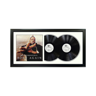 The Notorious B.I.G. "Born Again" Framed Double Record with White Mat