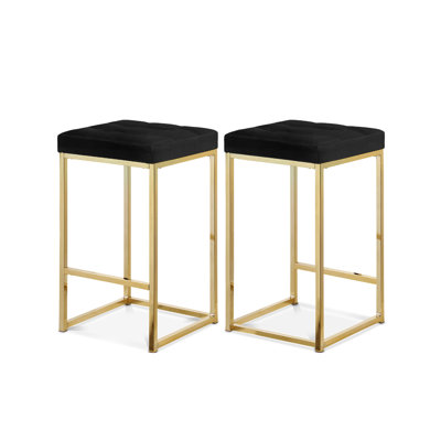 Pipe Counter Stool II In Velvet