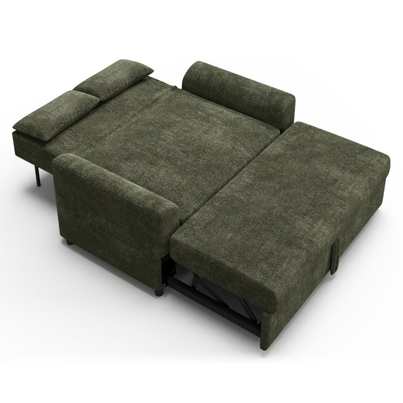 Canapé-lit Hoelscher, Green Chenille