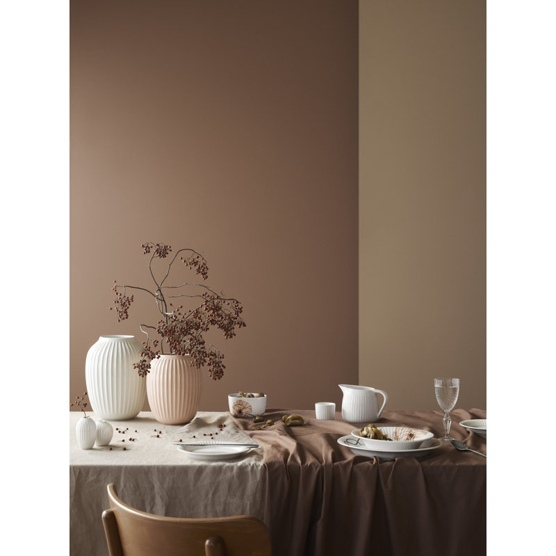 Hammershøi Handmade Table Vase, 4.1" H x 3.3" W x 3.3" D, White