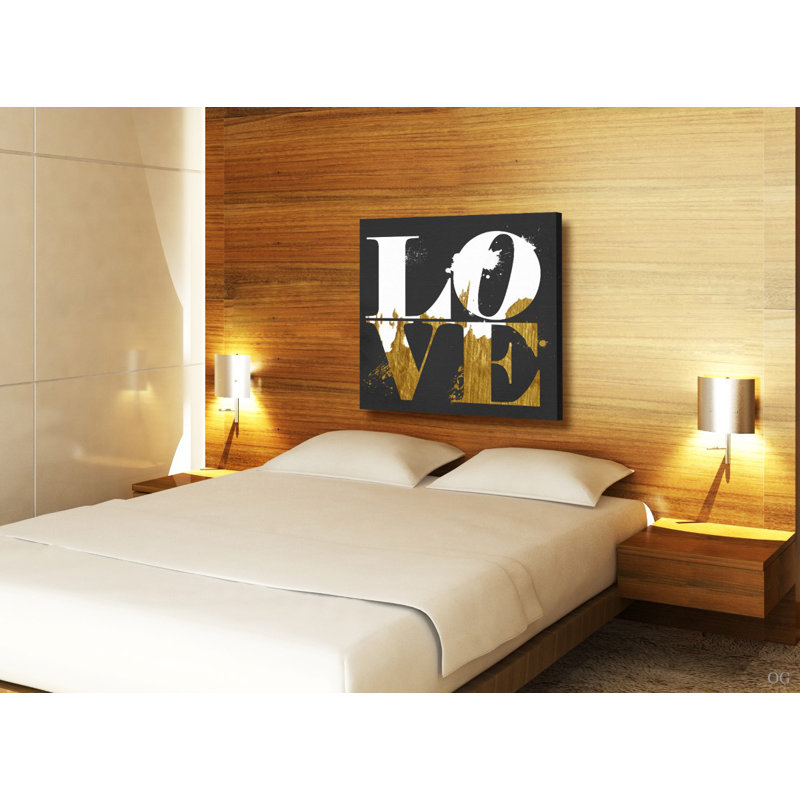 « real love », art textuel sur toile tendue, H 16 po x l 16 po