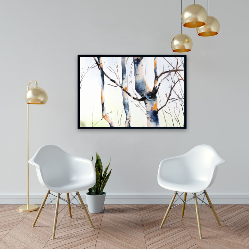 " Three Small Birch Trees "