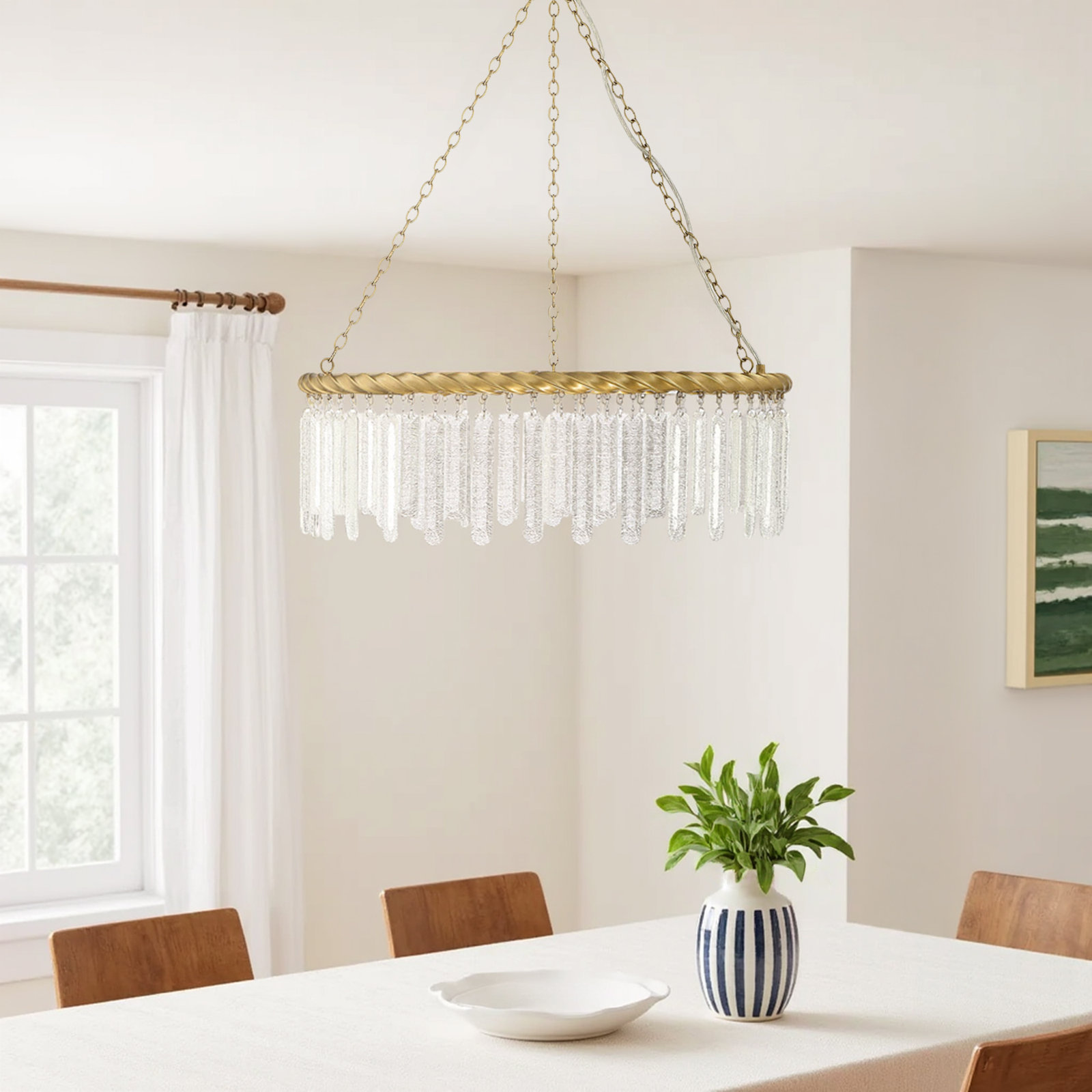 Hester 3 - Light Metal Dimmable Chandelier