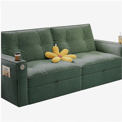 SOMNUS Multi-Functional Convertible Sofa Bed
2-in-1 Multi-Functional Sofa Bed (for Sitting & Sleeping), made of modern corduroy fabric, suitable for living rooms, bedrooms, apartments and small spaces