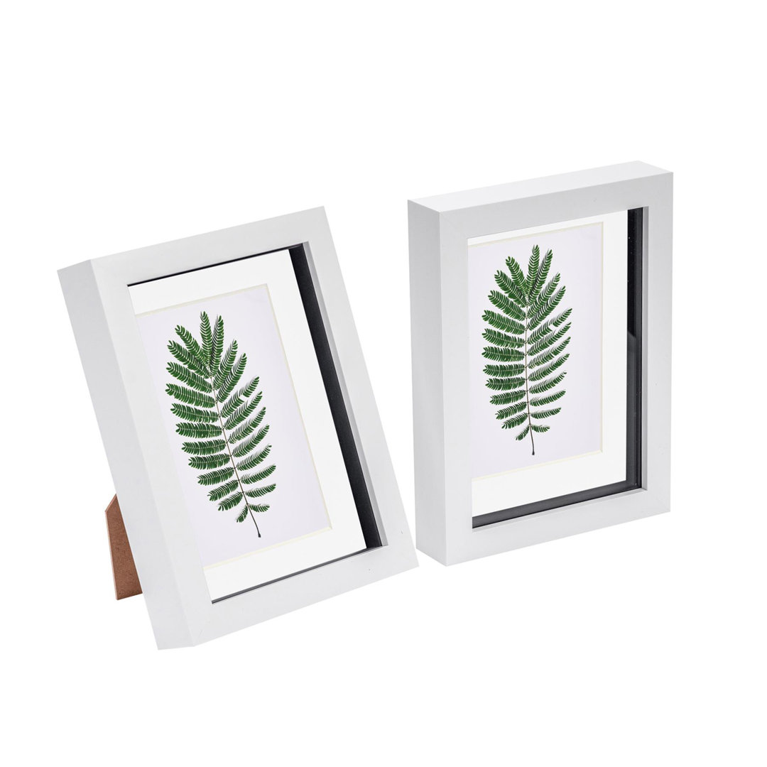 Nicola Spring - 3D Box Photo Frames - 5 x 7" with 4 x 6" Mount
