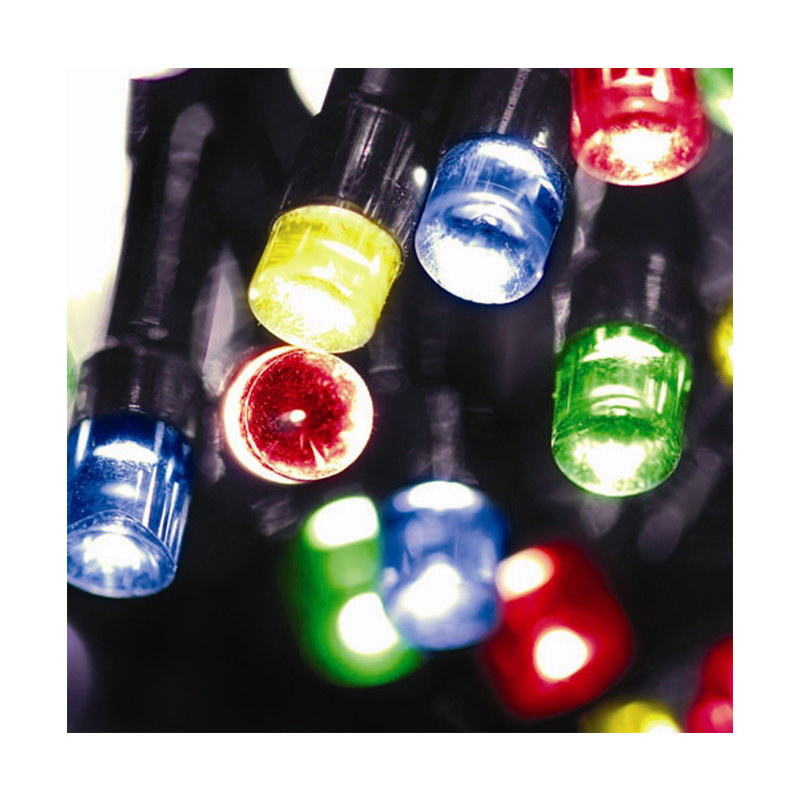 Solar Powered String Lights, 50 Light, Multicolor