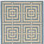 Tapis intérieur / extérieur bleu / os Arneshia-856730056