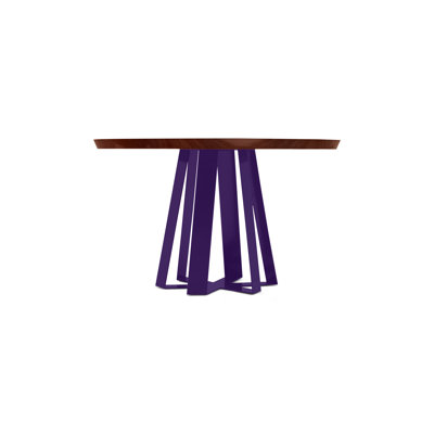 ARS Round Walnut Wood Dining Table