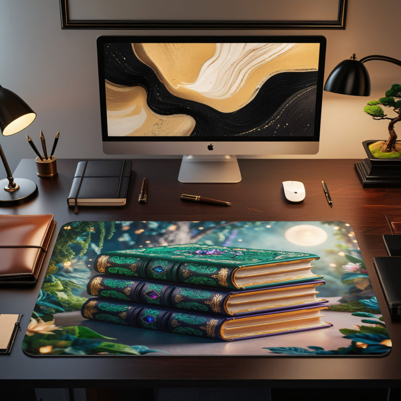 Polyester Desk Pad, 14.4x12.1