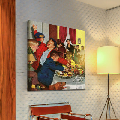 Crashing Mom's Card Party 1 Piece Wrapped Canvas Painting