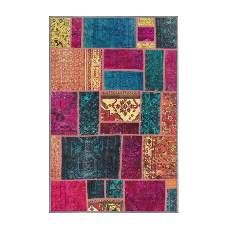 Abstract Indoor Rug, Rectangle 4' x 6'