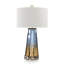 Sapphire Blue And Cognac Glass Table Lamp