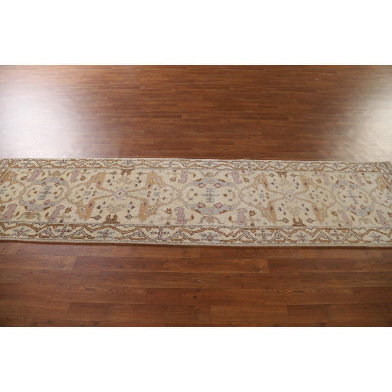 Tapis de couloir indien All-Over Oushak 3 x 10