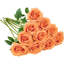Rose artificiel 10 pièces Bouquet de fleurs ouvertes Faux roses pour arrangement de mariage-101878002