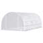 Serre avec cadre en acier blanc et PE pour espace extérieur, 234 po x 117,6 po x 82,8 po