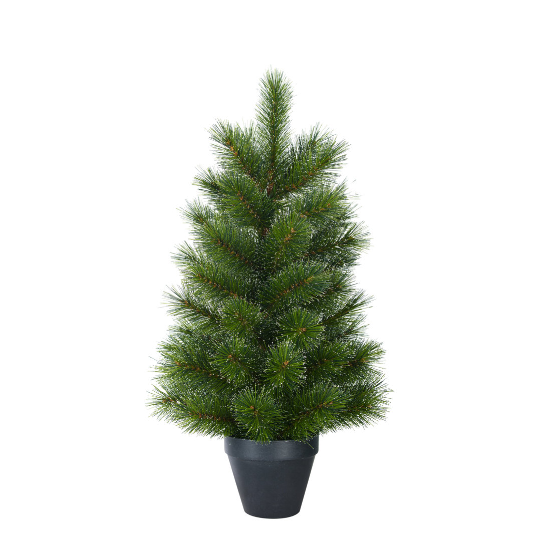 Künstlicher Weihnachtsbaum 91 cm Grün mit Ständer Glendon