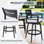 Chaise de patio pivotante à 360 ° en aluminium avec coussins Sunbrella (ensemble de 2)-641414839