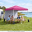 Tente pliante 2,74 m x 2,74 m avec sacs de lestage, montage en une seule pression, 8 piquets, sac de transport rose-136840477