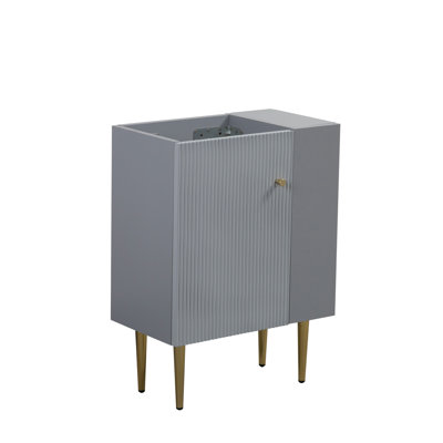 21.6" Vanity Base Only, Open Shelf On The Right, Matt Grey GF-24V06-21MGR-W1573P224396