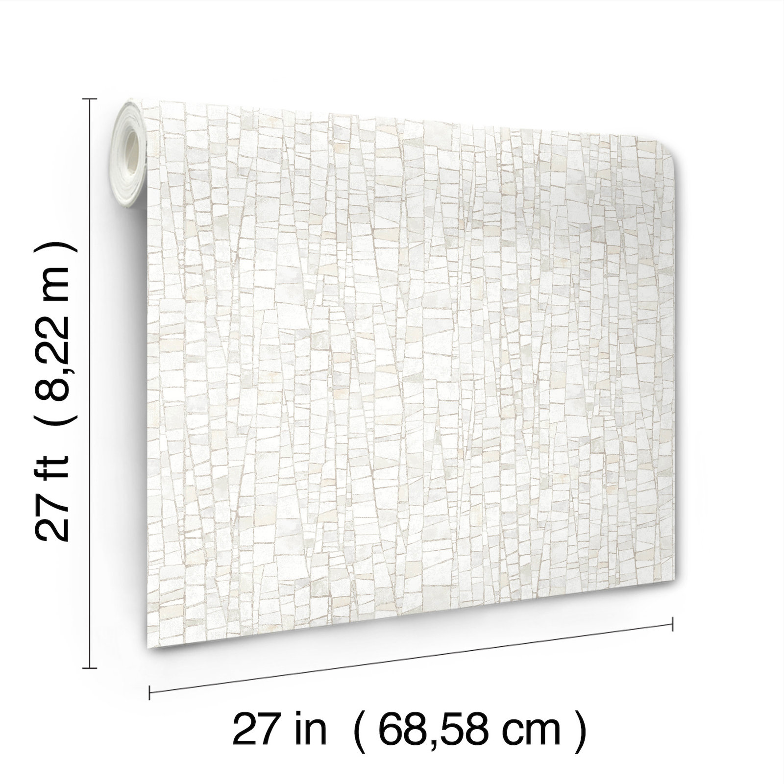 Ulysses Wallpaper Double Roll, Soft Neutral