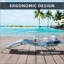Ensemble de 3 chaises longues pour piscine