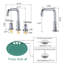 8 In. Widespread Double Handle Bathroom Faucet With Pop Up Drain In Chrome-125231558