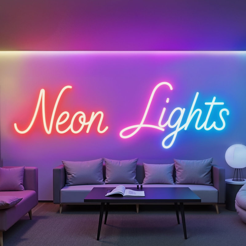 Cordon lumineux à DEL néon, 16,4 pi, bande flexible à DEL RVBIC, commande avec application / télécommande, fonctionne avec Alexa et l'assistant Google, synchro musicale, lumières néon flexibles personnalisées pour le jeu dans la chambre à coucher