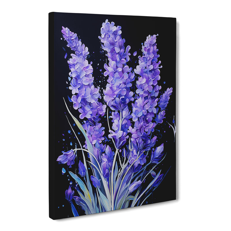 Lavender Flower Informel - Wrapped Canvas, 50cm H x 35cm W x 3cm D