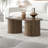 Aurel Modern 39.2" Fluted Oblong Round Base Living Room Coffee Table-1405565782